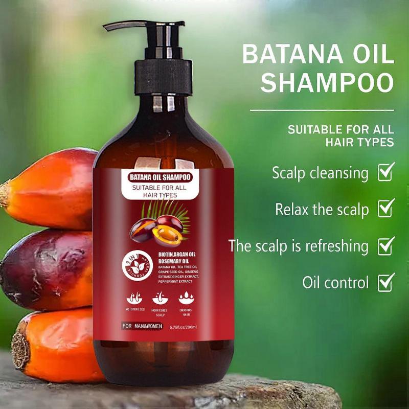 Batana Oil Shampoo for Hair Growth, Batana Oil Hair Growth Shampoo for Strengthening & Repairs Damaged Hair, Hair Loss Treatment, Nourishing Batana Oi