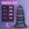 Screws Soft Silicone Anal Plug  Adult Male and Female SM Sex Toys  Masturbation Orgasm Toys  Irregular Anal Dilation