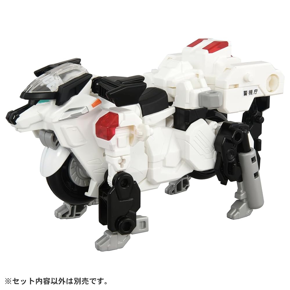 TAKARA TOMY Tomica Job Labor TJBDX Rising Police Braver Deca Ride Armor White Motorcycle DX Set Toy 3+