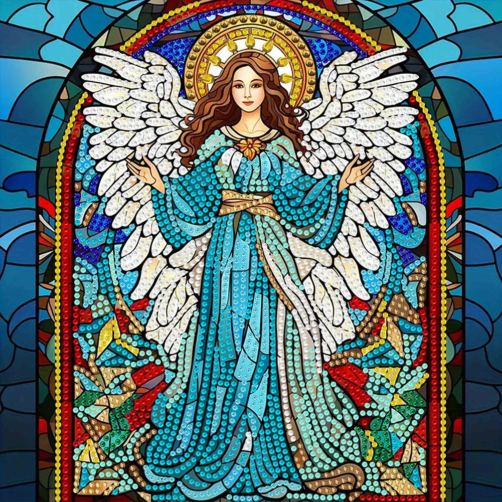 

5D Частичная специальная фигурная алмазная картина из витража, серия персонажей прозрачный