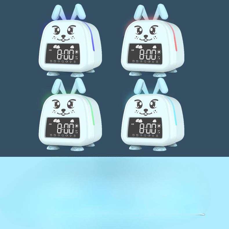 Creative Cute Pet Cartoon Free Alarm Clock Digital Children's Electronic Clock New Home Simple Digital Alarm Clock