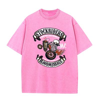100% Cotton 230gsm Washed Old Craft Oversized T Shirt Big Size O-neck Oversized Men Tshirt Cool T-shirt Women Tee Shirts Tops
