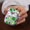 Transparent Green Avocado Pattern Suitable for AirPods1/1st Generation Protective Case Apple Pro/1 Wireless Bluetooth Ear