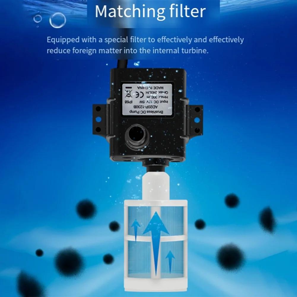 Solar Water Pump 12V Circulating Fish Pond Filtration Oxygen Submersible Pumps For Outdoor Fish Tank Water Reservoir