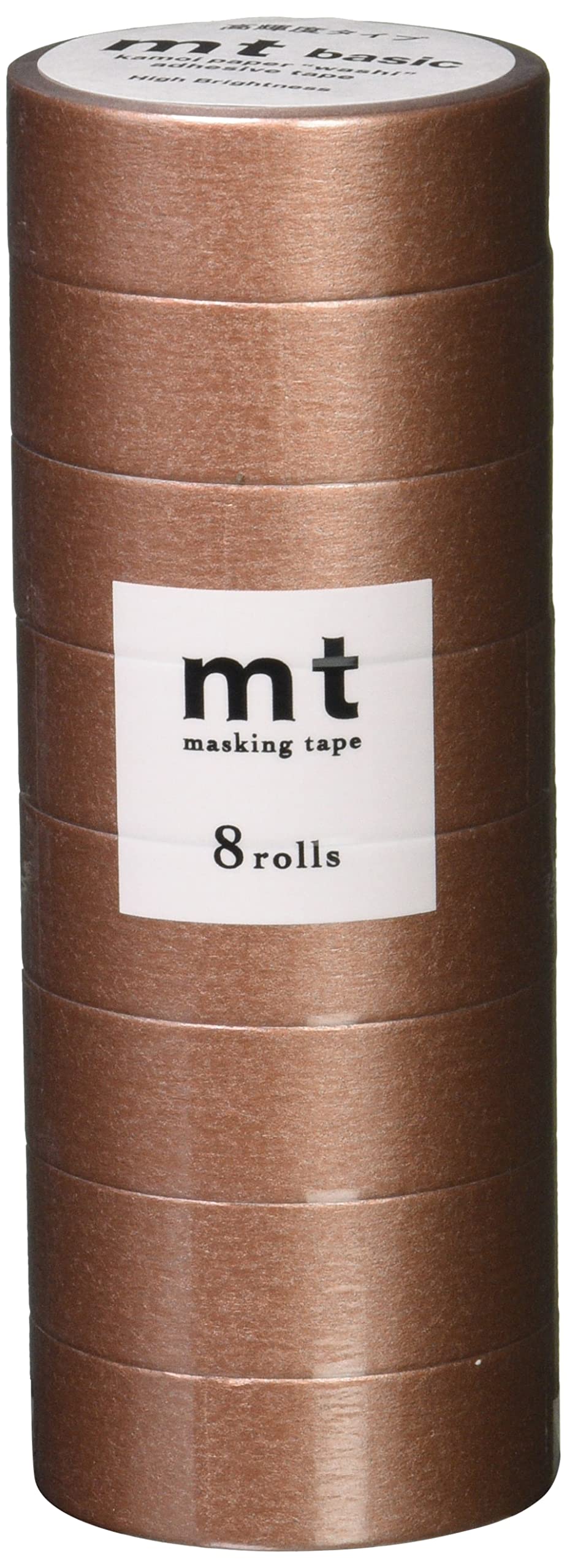 

Kamoi Kakoshi mt Masking 15mm wide x 7m High Brightness MT08P534 Tape, 8-pack, long, 534, Bronze,
