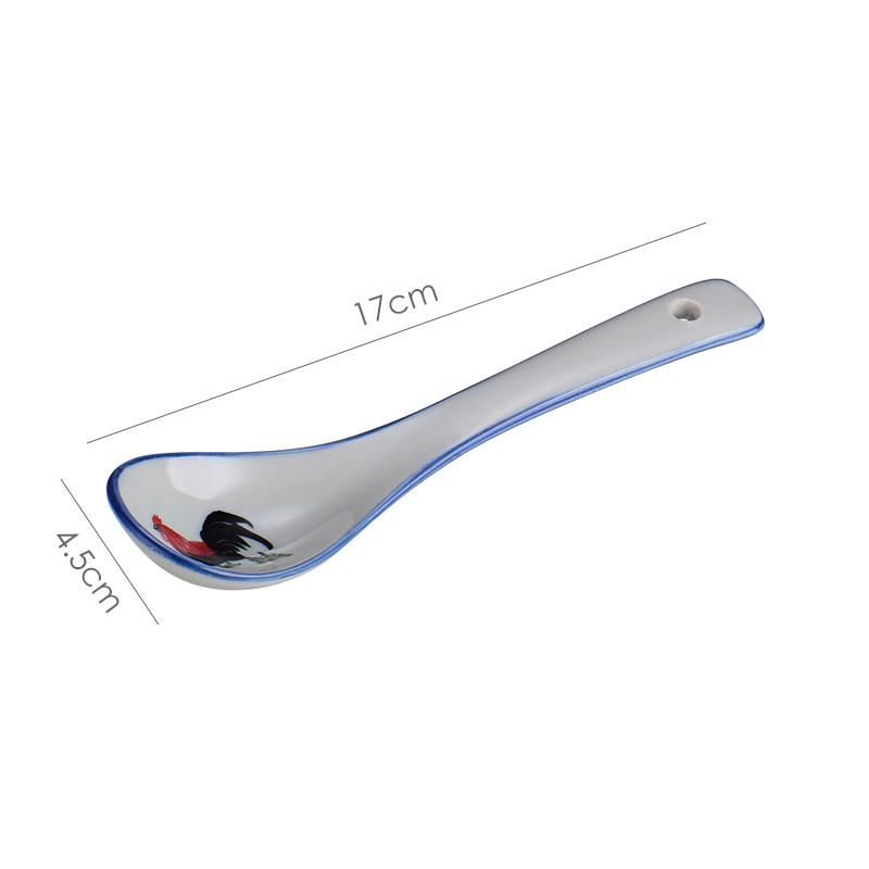 Keramik-Retro-Hahnschüssel - Nostalgisches Kampfhahn-Design