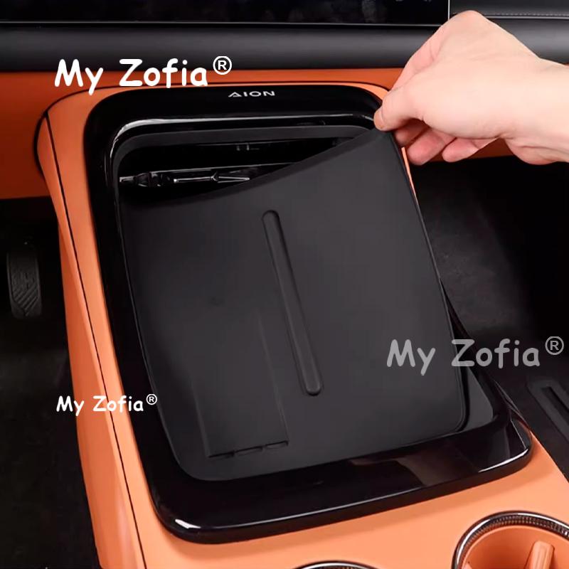 For GAC AION V 2024 2025 2026 Car Central Armrest Storage Box Container Holder Tray Wireless Charging Pad Storage Accessories