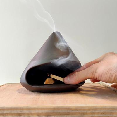 Palo Santo Halter, Ornament, Salbeibrenner, Keramik-Räucherstäbchenhalter für Schreibtisch, Büro, Brunnen, Yoga, Meditation, Wohnzimmer, Heimdekoration