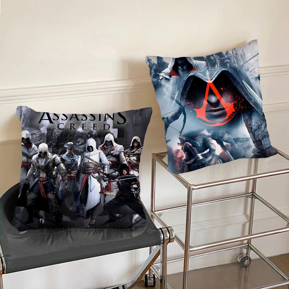 Game A-Assassins Creed Pillow Case Square Pillow Bedroom Sofa Leisure Comfort Cushion Car Living Room Home Decoration