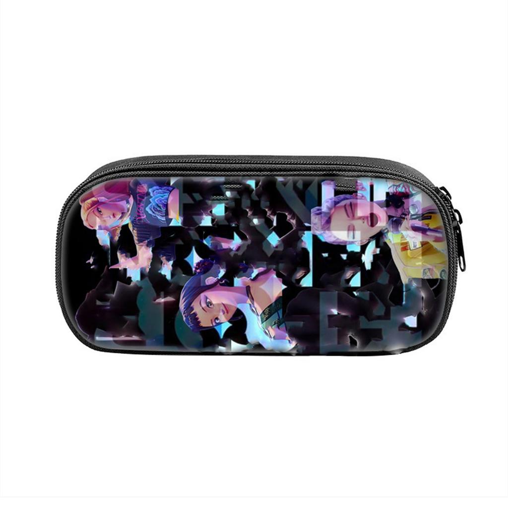 Printed Pencil Case for Students - Large Capacity Pen Bag for School Supplies with Cute Pattern