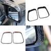 Carbon Fiber style Side Door Mirror Visor Molding Trim For Dodge Durango 2011+