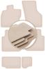 PREMIUM Beige Floor Mats For: Seat Tarraco 7 Seats 2018-