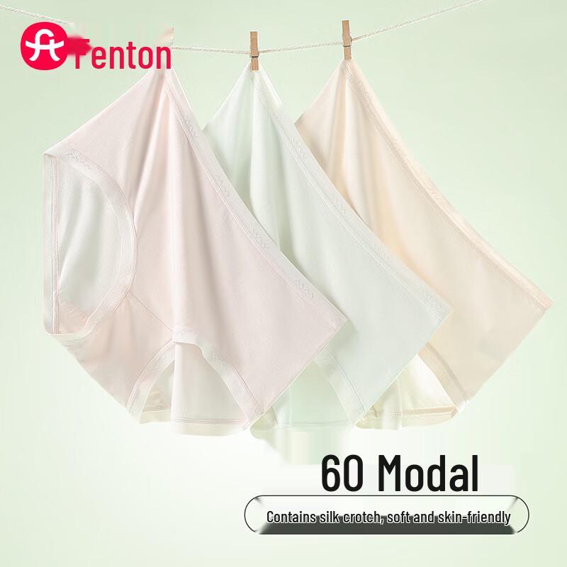 

Fenteng Women s Modal Silk Crotch Underwear 3-Pack L