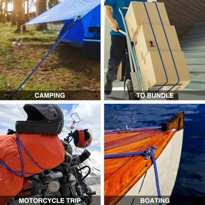 2 Stuks 24 Inch Premium Rubberen Heavy Duty Strap Sterk Elastisch Touw Voor Buiten Tent Kampeeraccessoires