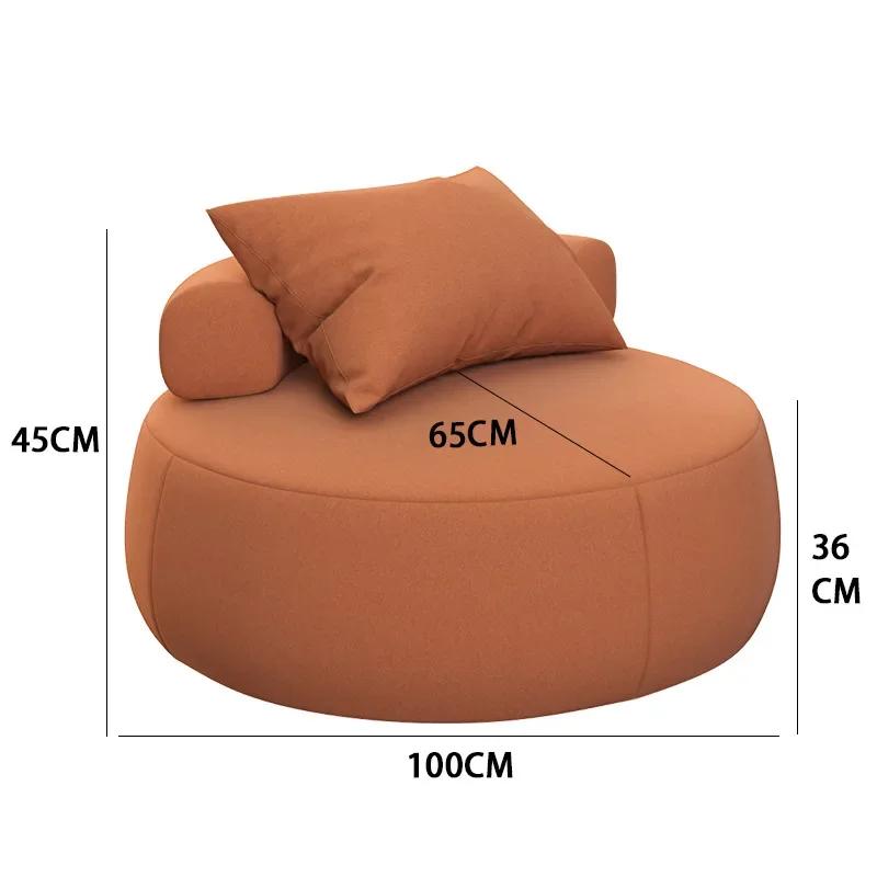 Nordic Small Sofa -Chaise Longue Style, Suitable for Bedroom, Balcony & Living Room, Compact Sectional Furniture for Cozy Spaces