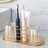 Easy Install Stainless Steel Toothbrush  Toothpaste Holder - Wall-Mounted Multi-Functional Bathroom Organizer For  And Organ