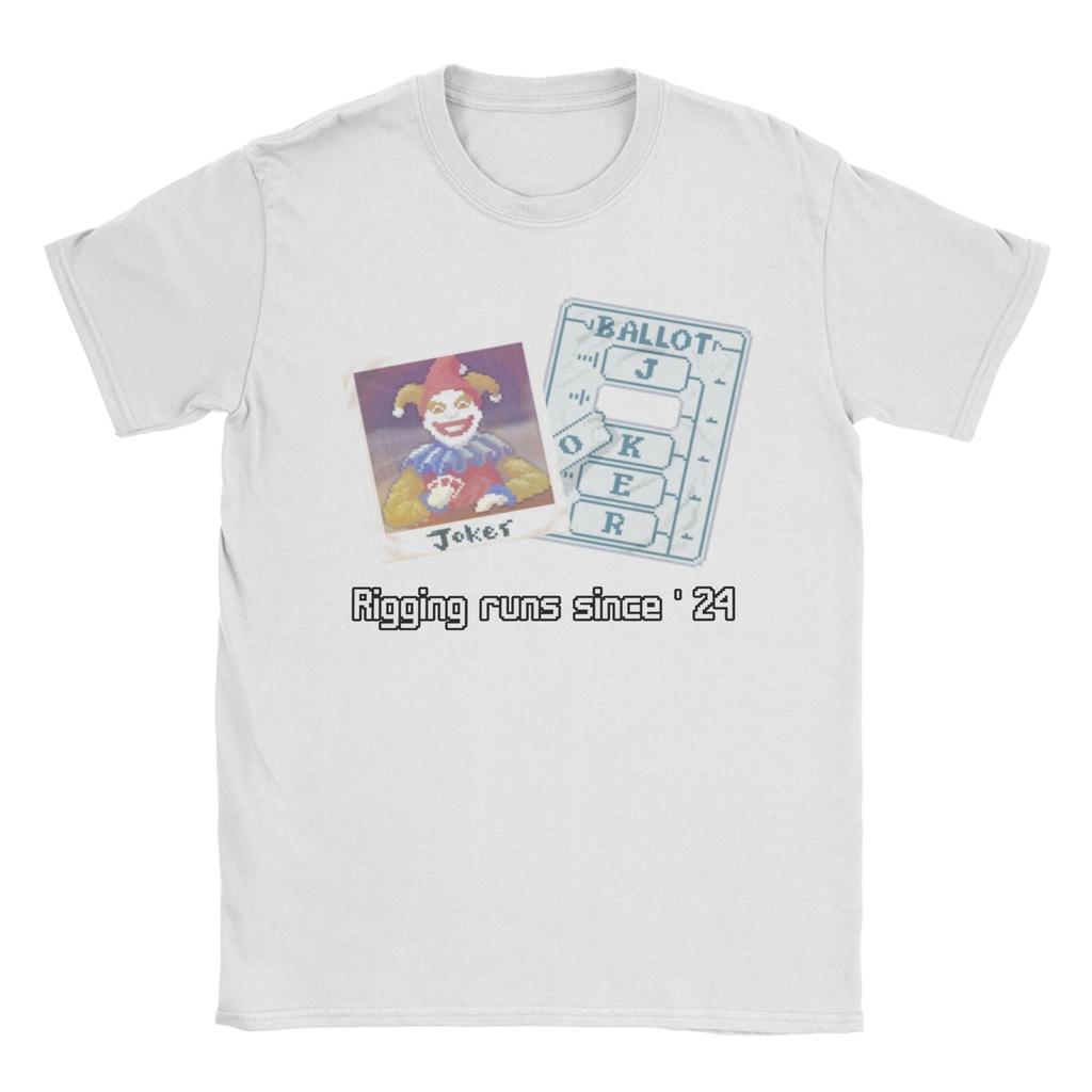 Vintage Balatro Jokers Playing Card T-Shirt Men Round Neck Short Sleeve Top Tee  Cotton Summer TopsTops