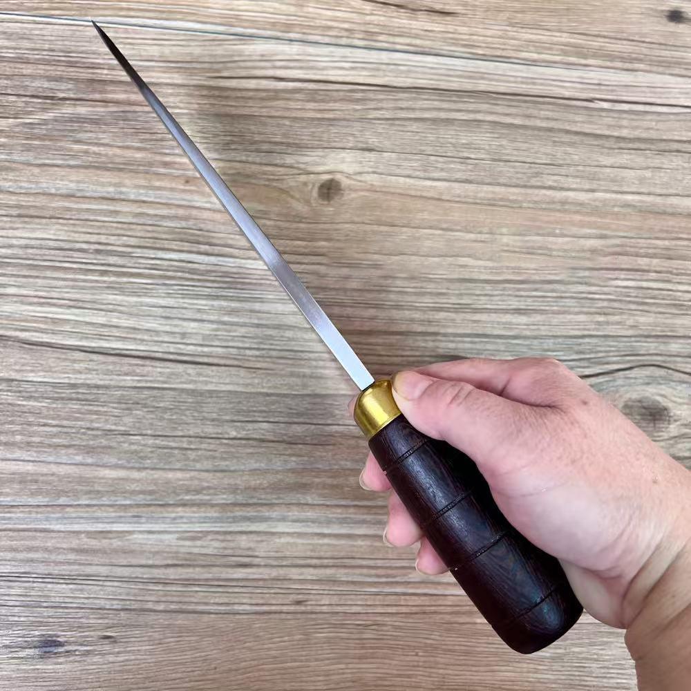 8.5 Inch Chopper Knife Spring Steel Blade Butcher Chopping Handmade Forged Kitchen Knives Chop Bone Meat And Poultry Tools