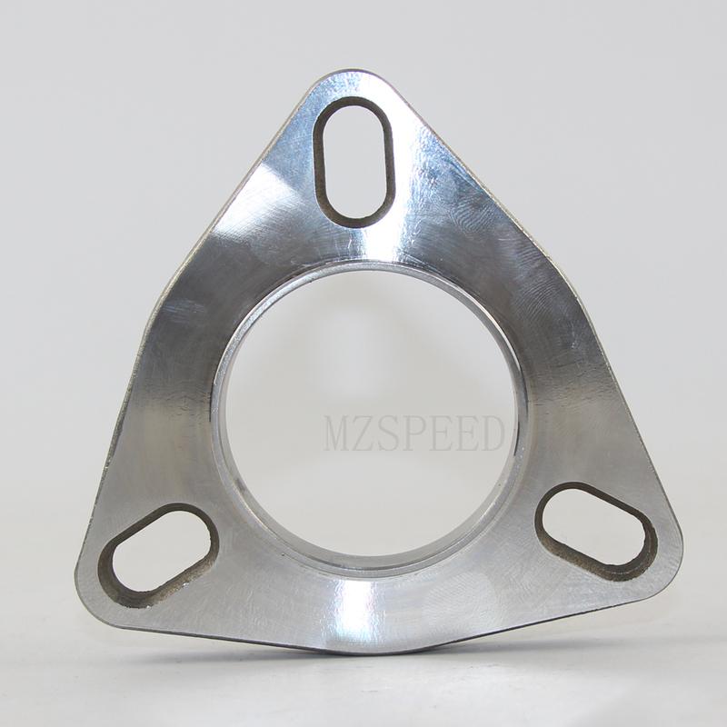 304 Stainless steel flange universal 51mm welded 3-hole movable flange Used for automobile exhaust pipes 2 inch