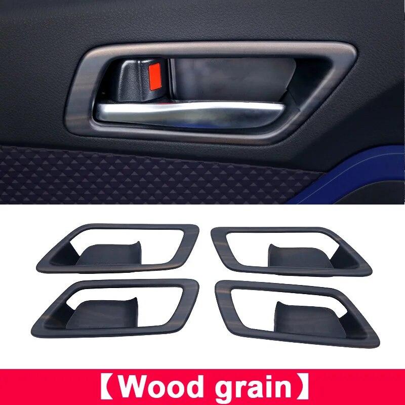 

Углеродное волокно, автомобильный Стайлинг, внутренние дверные ручки, накладки на чашу для Toyota C-HR CHR 2016 2017 2018, аксессуары Wood grain