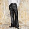 Men Suit Pants Shiny Sequins Straight Wide Leg Wedding Trousers with Pockets Nightclub Dance Role-Playing Long Pants Streetwear