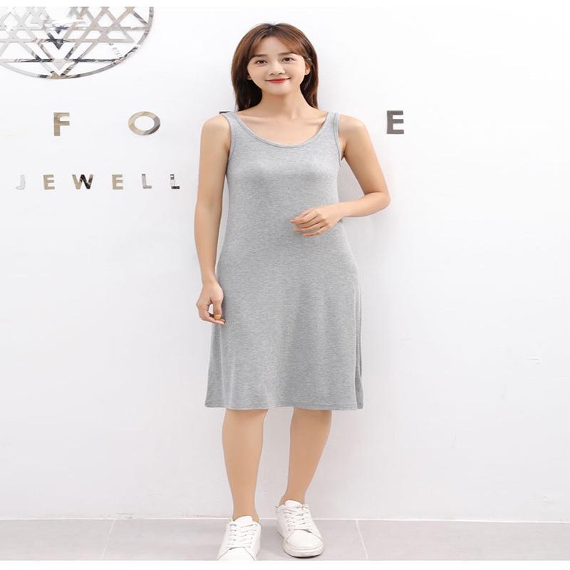 Women Sleeveless Long Tunic Dress With Premium Quality Cotton Blend For Effortless Style