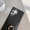 Leather Card Slot Wallet Phone Case For Samsung S23 Ultra S20 S21 S22 Plus S8 S9 S10 Plus Note 10 20 Note 20 Ultra Ring Cover