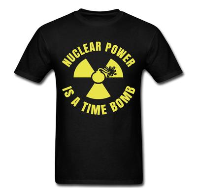 Atomkraft ist eine tickende Zeitbombe Warnung Energie Chemikalien T-Shirt Unisex