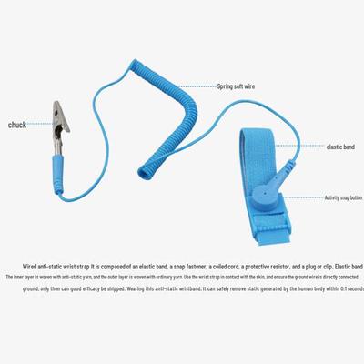 Anti-Static PU Wrist Strap with Cord