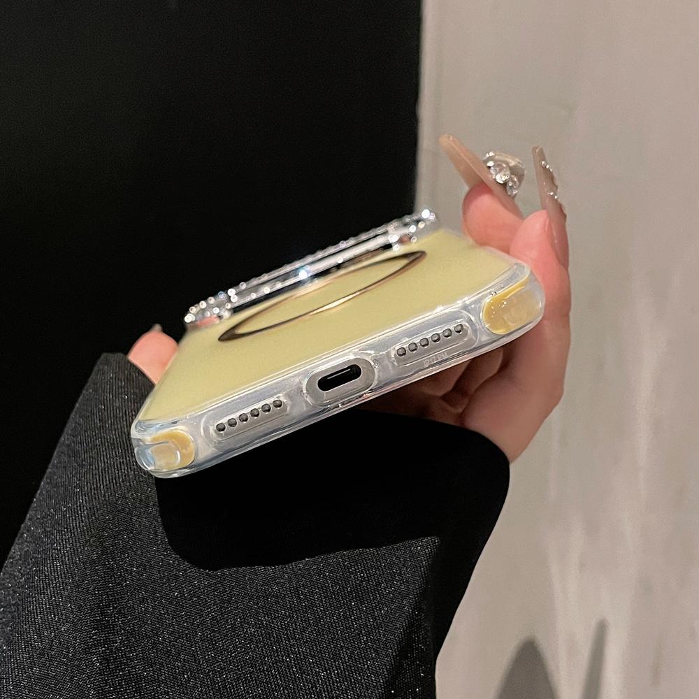 KEYSION Magnetic Jewelled Case for MagSafe for iPhone 16 17 Pro Max Air 16 Plus Transparent Matte TPU+PC Shockproof Phone Cover