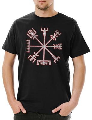 Vegvisir Viking Compass Mens T-Shirt Signpost Celtic Pagan Valhalla Vikings
