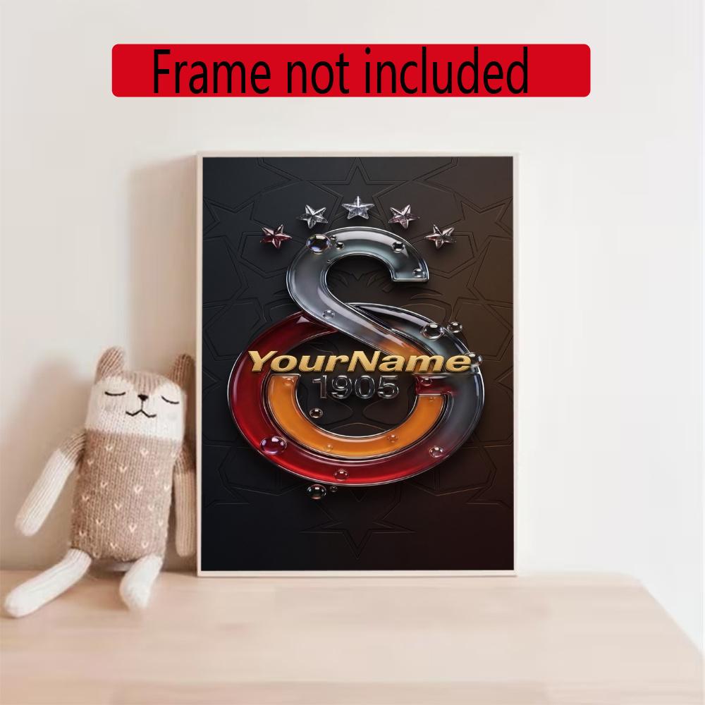 Galatasaray Customize Your Name Diamond Painting Round Diamond Rhinestones Mosaic Diamond Embroidery Wall Paintings Rhinestones Gift Frameless