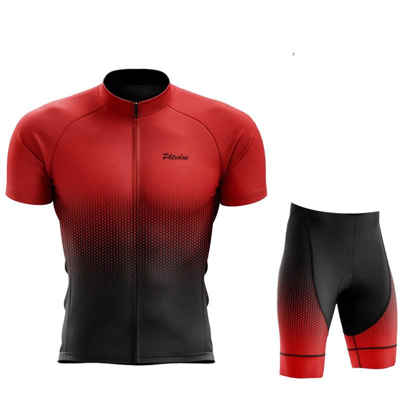 Phtxolue 2023 Cycling Set Men Cycling Clothing Anti-UV Breathable Women Bike Mtb Mountain Bicycle Wear Kit Cycling Jersey Suit