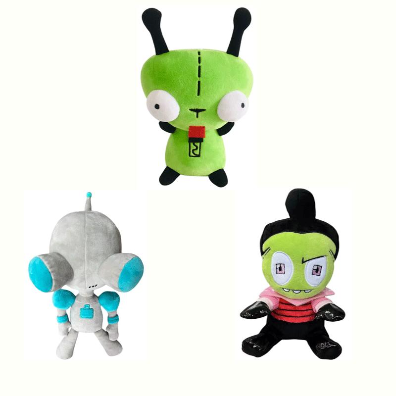 28cm Green Alien Plush Toy With 3D Eyes Soft Stuffed Animal Doll Cute Collectible Figure Christmas Gift For Kids