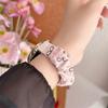 18mm Ice Silk Bow Elastic Bandfor Women Strap for Huawei GT 6/ 5 / 4  for Garmin Venu 3S /Forerunner