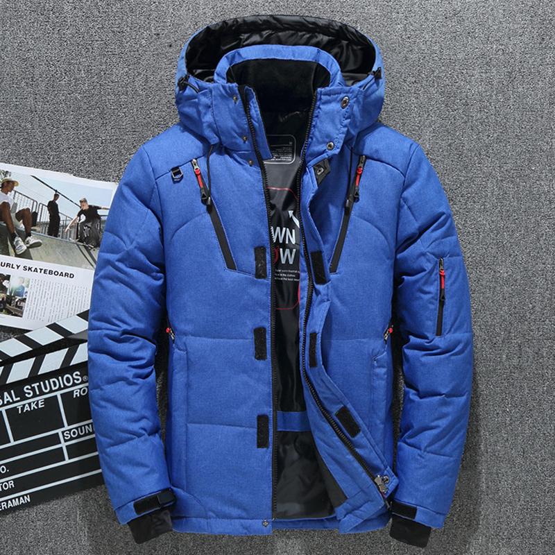 Pánská péřová bunda na podzim a zimu, krátká outdoorová bavlněná bunda, silná a teplá ležérní bunda