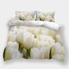 3D Printed Flower Bedding, Women's and Girls' Down Duvet Covers and Pillowcases, 2/3pc King Queen Bed Full-size Duvet Cover Gift