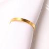 10pcs Golden Napkin Rings Simple Serviette Holder For Wedding Party Banquet Adornment