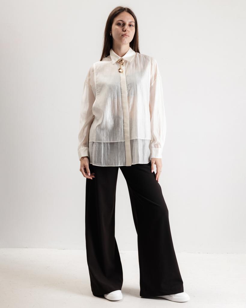 Women's Blouse with Decoration Phardi 3363 36 Milk