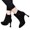 Pointed-toe High-heeled Ankle Boots, New Styles of Women's Single Boots and Single Shoes