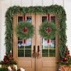 Luxury Christmas Wreath with Red Berries for Door or Wall, Indoor or Outdoor Holiday Decoration