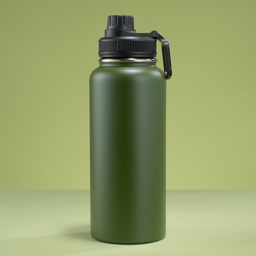 Large Capacity 304 Stainless Steel Insulated Water Bottle with Rope - Portable for Outdoor Sports