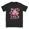 Kirbys T-shirt Giapponesi Retrò Uomo Donna Nostalgia Infanzia ACT Gioco Fantastico T-shirt in Puro Cotone Maglietta Girocollo Abbigliamento