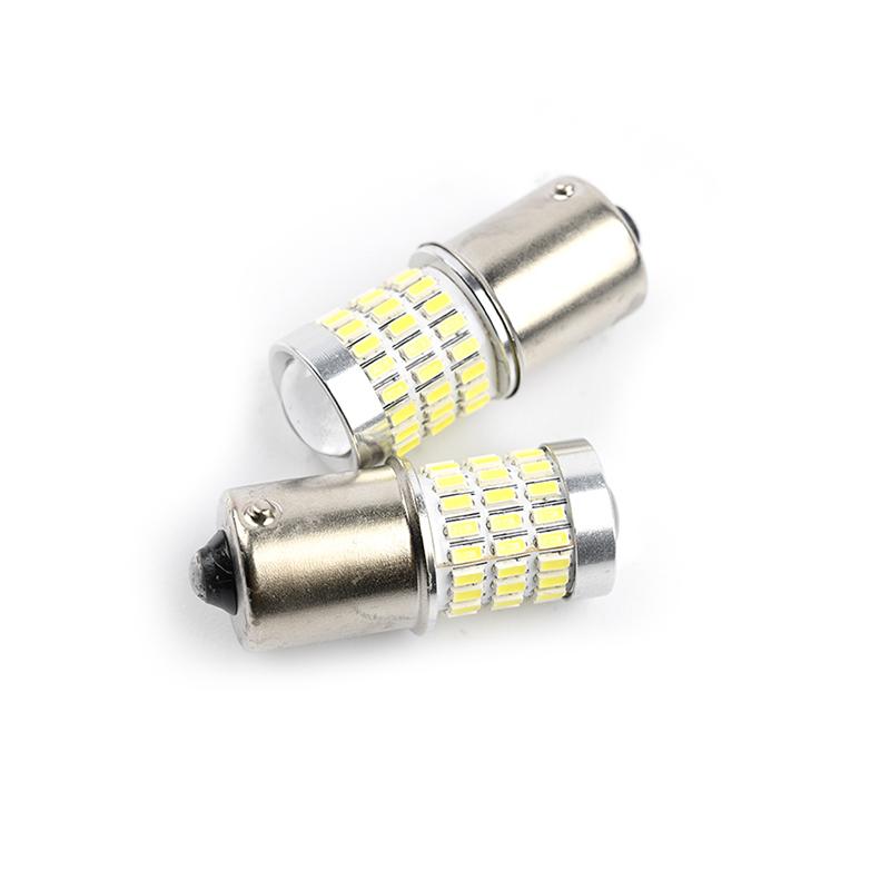 2x 1156 CANbus BA15S/P21W S25 Led Daytime Running Lights DRL Bulbs For Skoda Superb Octavia 2 FL 2010 2011 2012 2013 Daylights