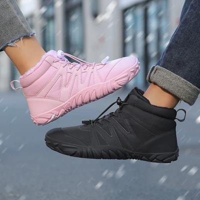 Χειμερινές γυναικείες μπότες casual Νέο ζευγάρι Υπαίθρια ψηλή μπλούζα βαμβακερά παπούτσια Μπότες χιονιού βελούδινες γυμνές μπότες Άνετα 2024 Νέο Zapatos