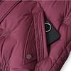 Plus Size XL-6XL Middle Age Women's Short Puffer Jacket Winter Outerwears Hooded Elegant Embroidery Thick Warm Down Coats
