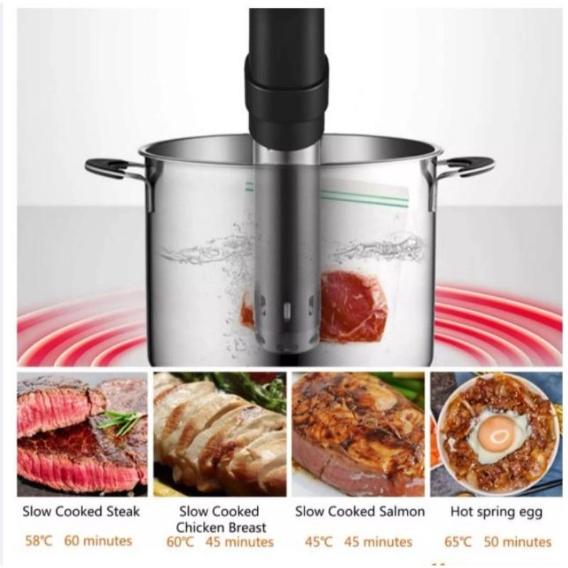 Stainless Steel Sous Vide Slow Cooker Thermal Immersion Circulator Waterproof Vacuum Precision Temperature Machine