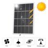 3W 5V solární panel s DC portem Polykrystalický silikonový solární článek DIY Vodotěsný kempingový přenosný