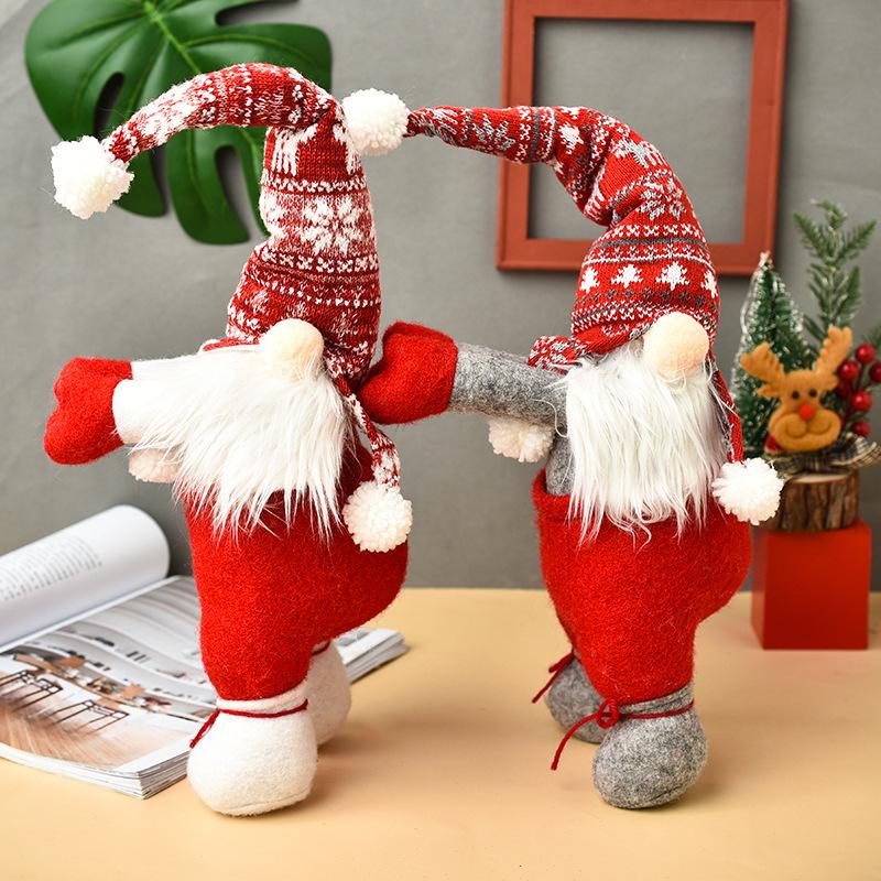 Alter Mann Vorhangschnalle Gesichtlose Puppe Türvorhangband, Kreative Puppen-Türhänger, Weihnachtsdekorationszubehör