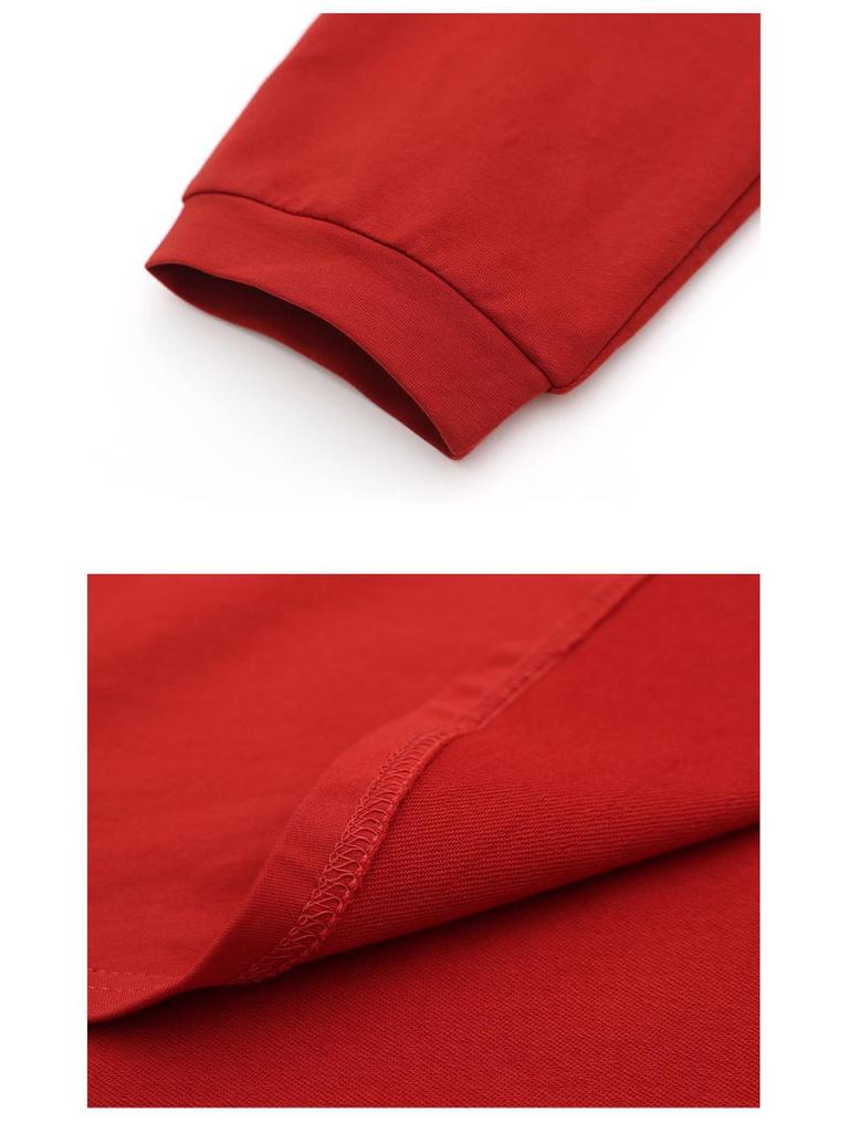 Middle-Aged Women's Plus Size Long-Sleeve Cotton Shirt - Loose Fit, Belly Cover, Ideal for Spring & Autumn (Style 6322)